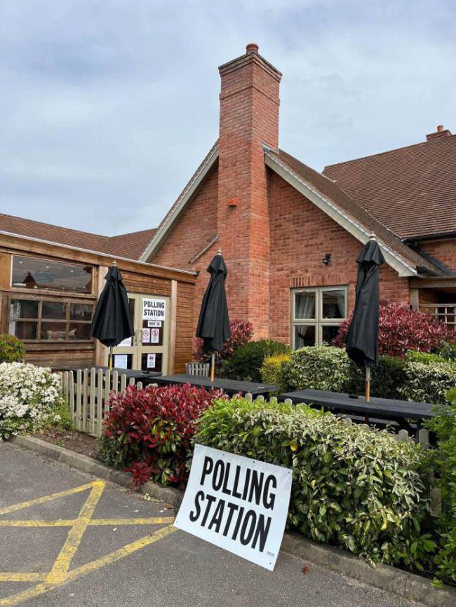 Foxglove pub was a polling station in 2023 local elections