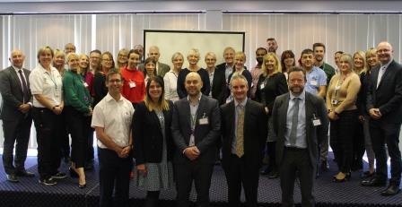 Photo of partner organisations at the Mansfield Health Partnership launch
