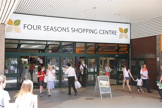Entrance of Four Seasons Shopping Centre