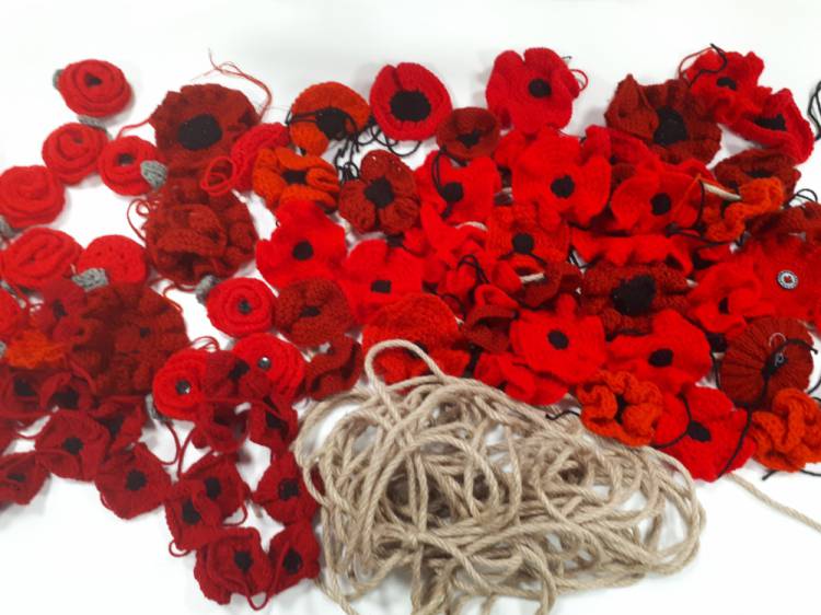Poppies waiting to be transformed into garlands