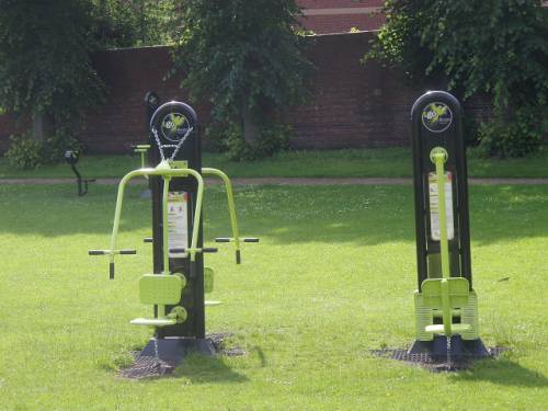 Outdoor gym equipment in Titchfield Park