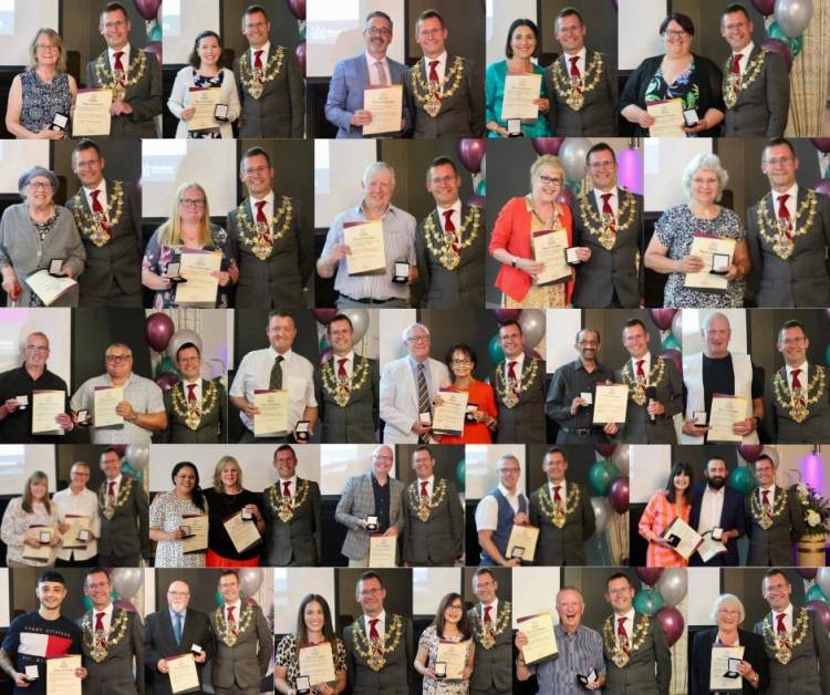 Photo montage of some of the award winners