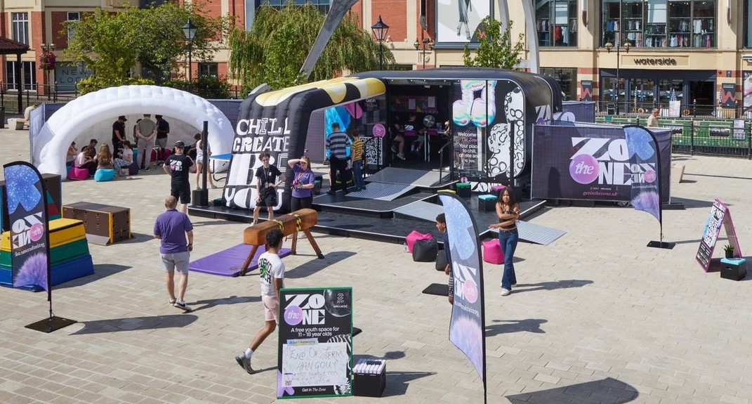 The Zone in a town centre