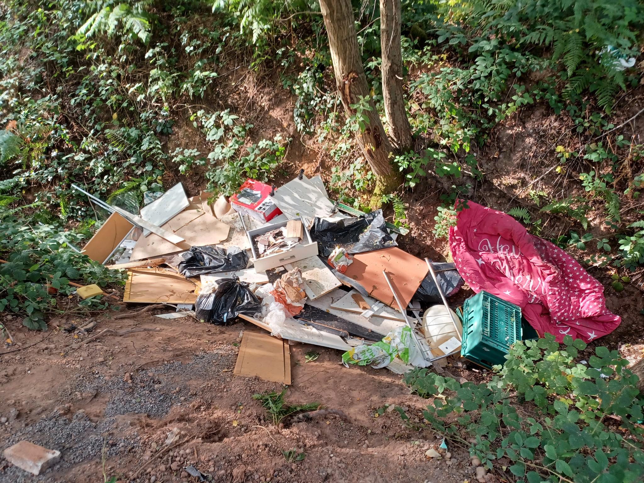 Eakring Road fly tipping