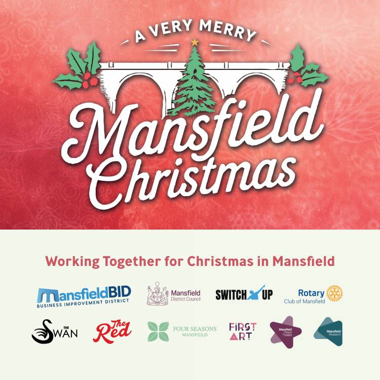 A very merry Christmas with partners logos