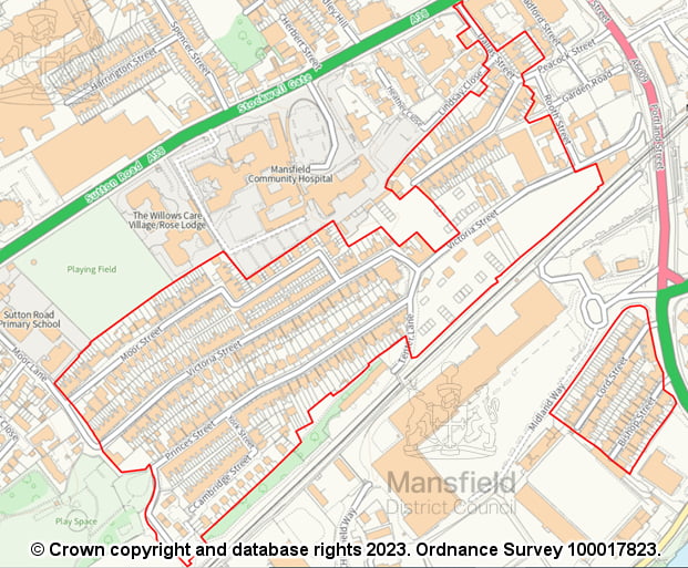 Map of Selective Licensing Area 1