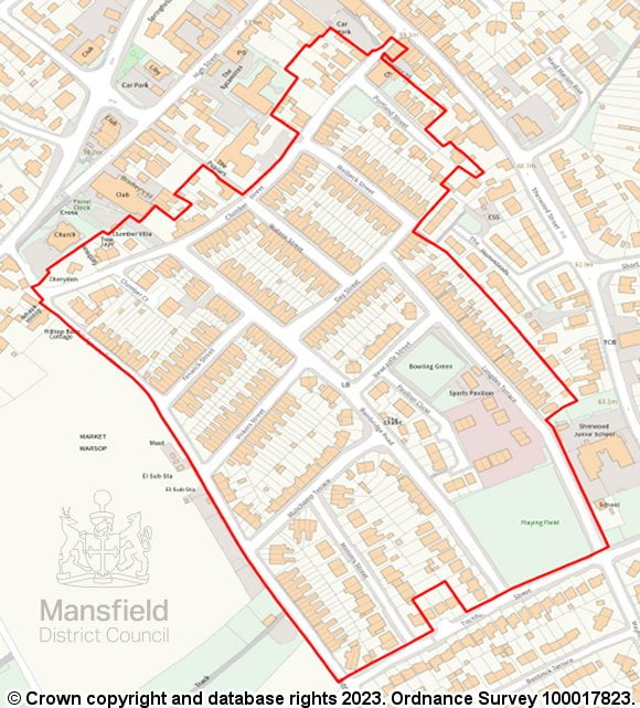 Map of Selective Licensing Area 1