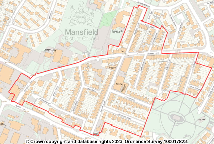 Map of Selective Licensing Area 1