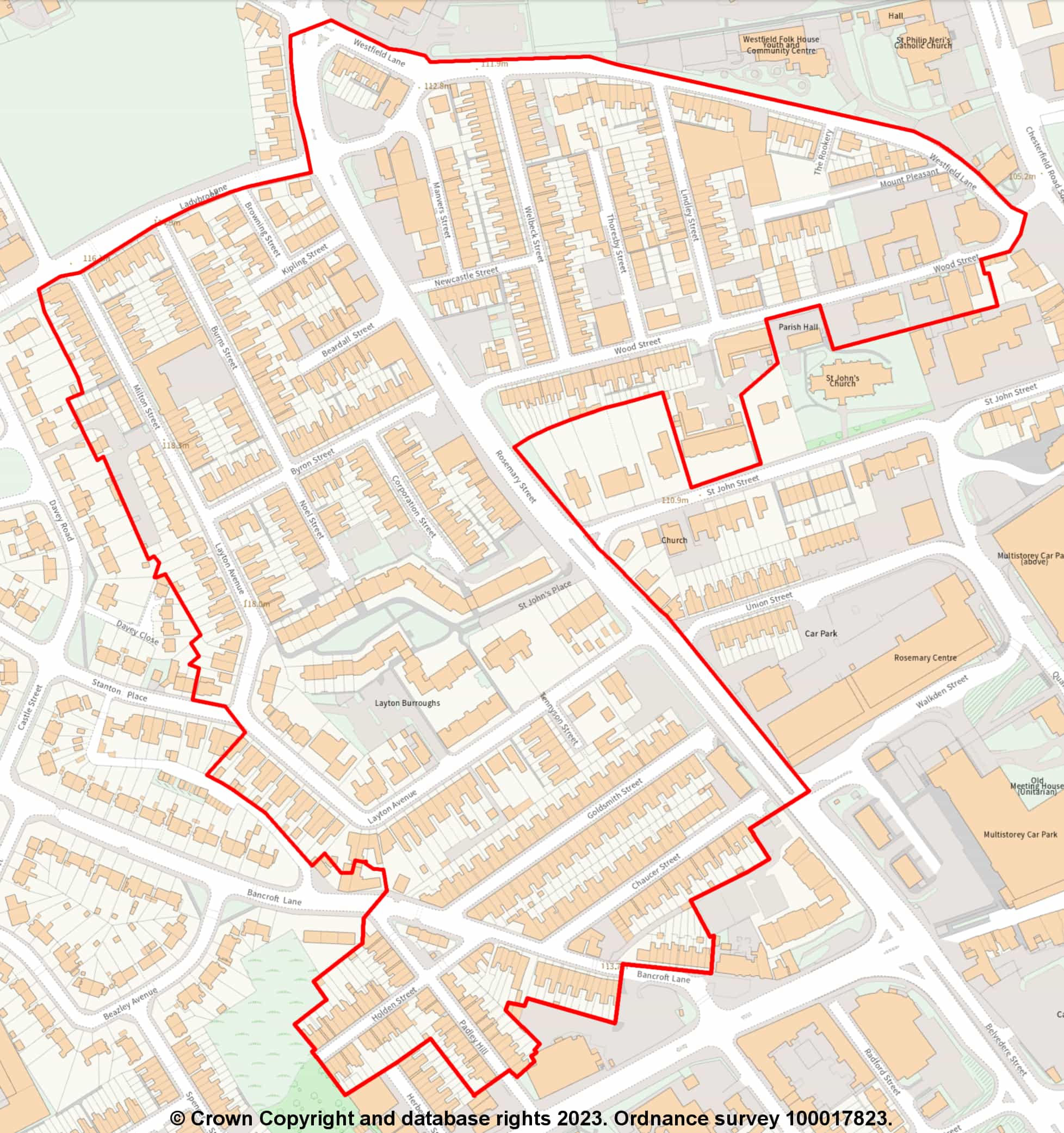 Map of Selective Licensing Area 1