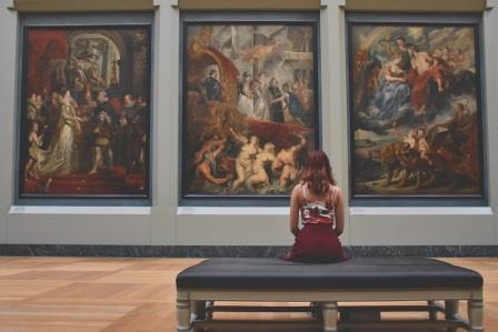 Photo of inside an art gallery
