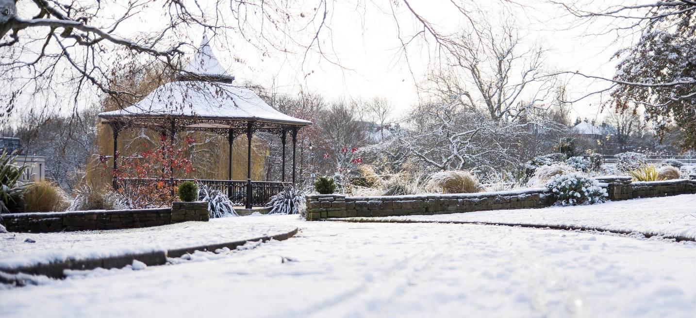 A photo of Carr Bank Park in the snow