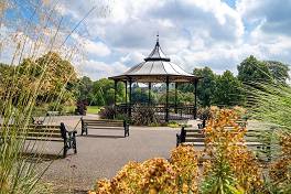 A picture of the bandstand at Carr bank park