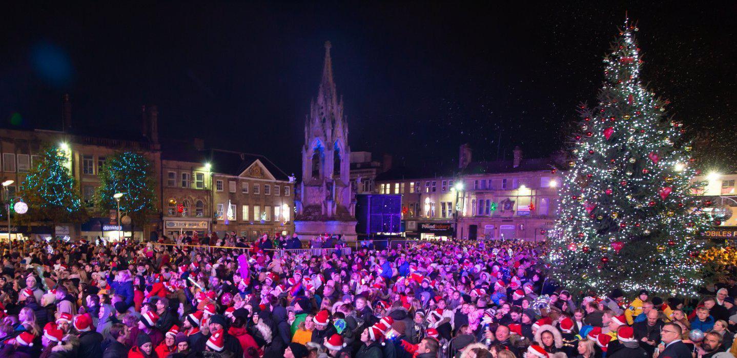 Christmas in Mansfield town centre