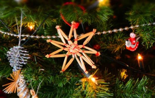 Christmas tree decorations to promote Winterfest