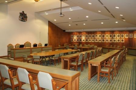 Photo of the Council chamber at the Civic Centre