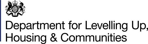 Department for Levelling Up, Housing, and Communities logo