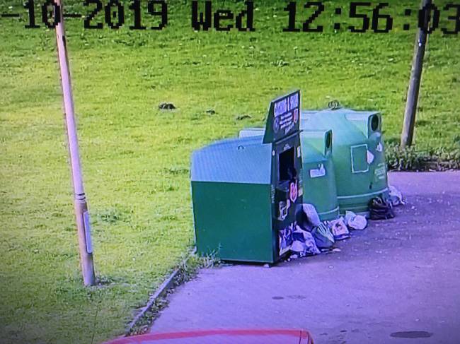 Barringer Road car park fly tip