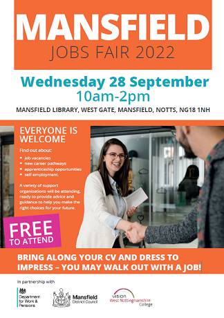 Image of poster for the jobs fair on 28 September 2022