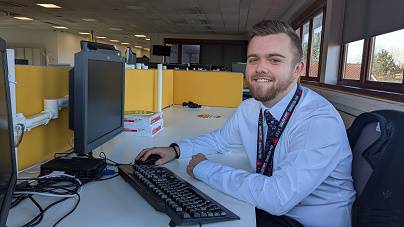 Photo of Mansfield District Council apprentice Josh Peck