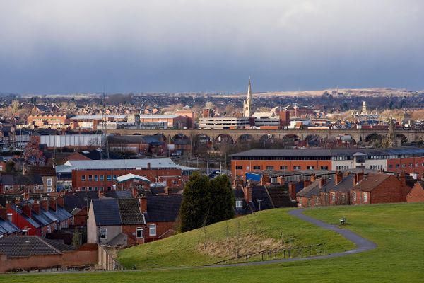 A landscape image of Mansfield town centre