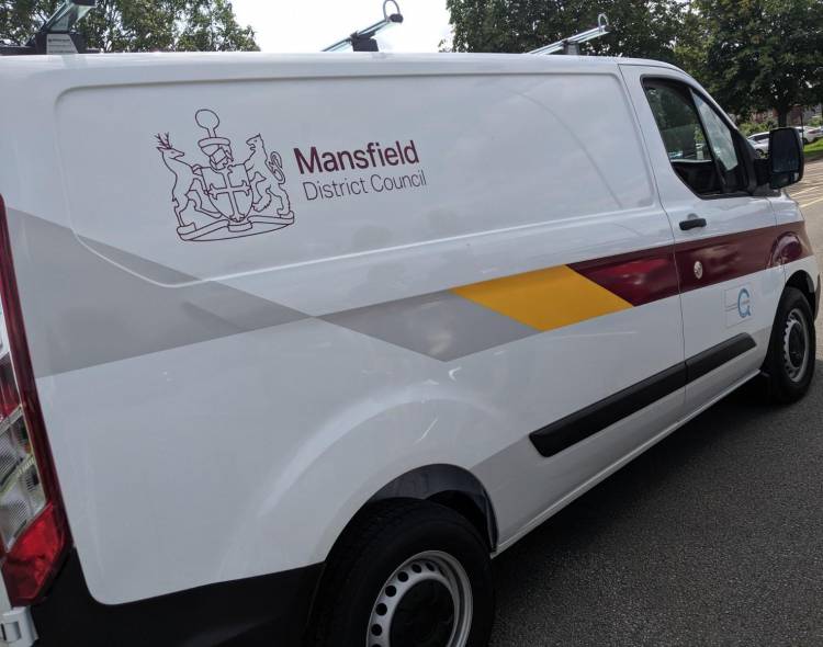 A council housing repairs van