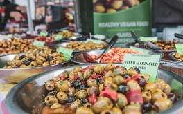 Photo of olives for sale on stall