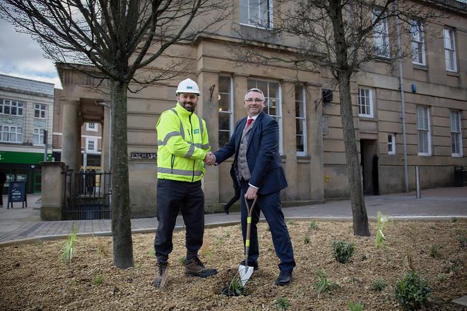 Rain garden open in town centre