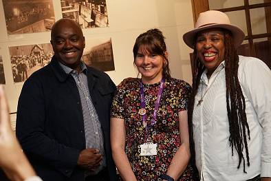 Photo of attendees at the opening of the Windrush exhibition at Mansfield Museum