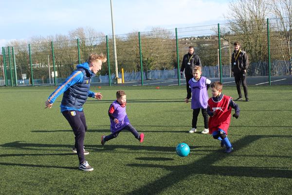 School holidays football training with Mansfield Town Football Club