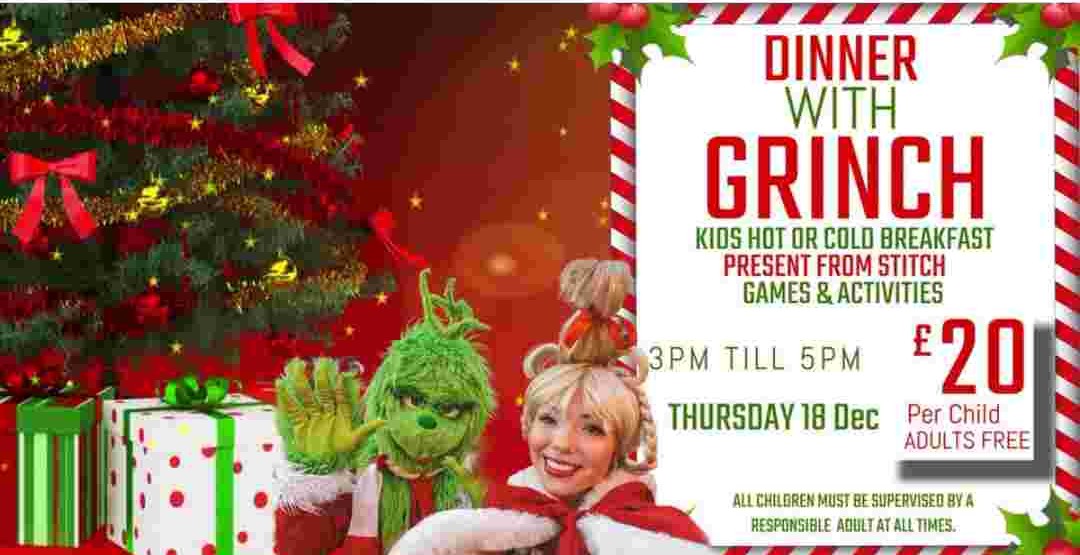 Dinner with the Grinch poster