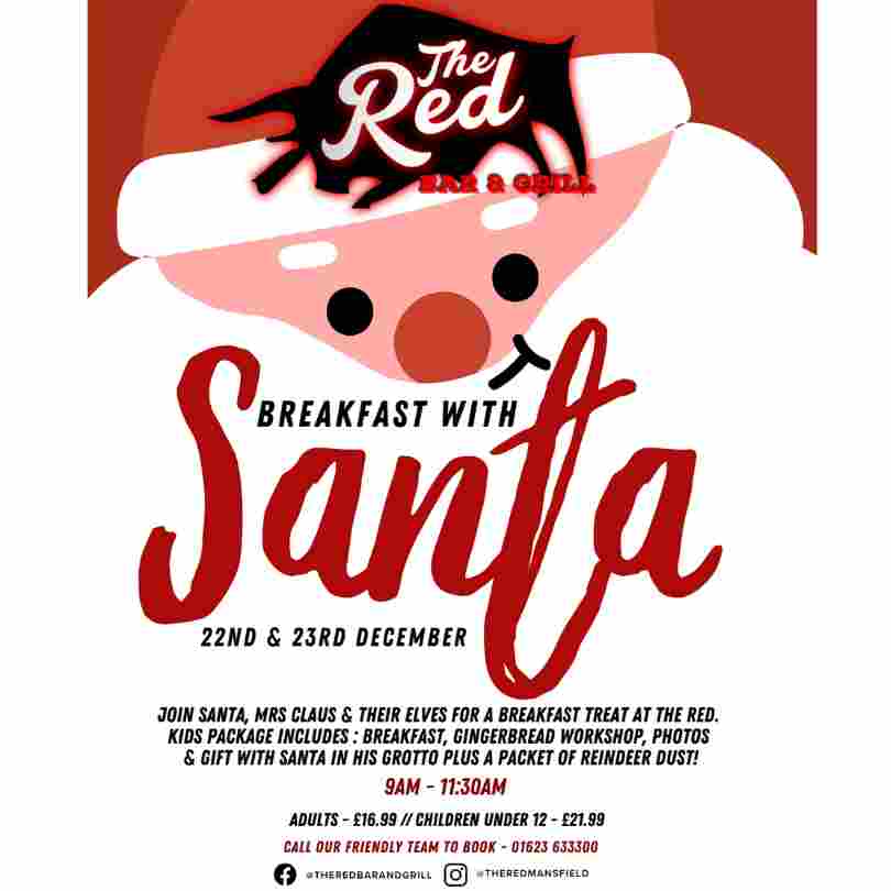 Santa at The Red social media tile