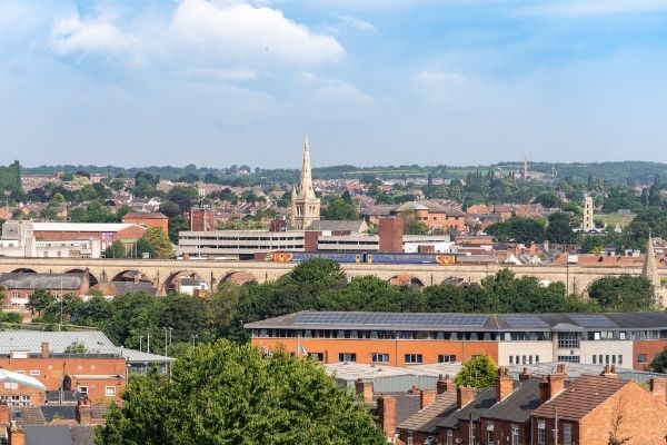 A horizon photo of the Mansfield district