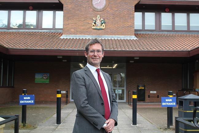 Mayor Andy outside the Civic Centre