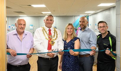 Photo of the recent ribbon cutting ceremony at Oak Tree Leisure Centre’s new Innerva Health Studio