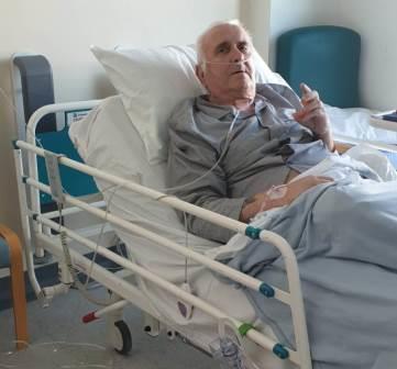 Paul Freeman in hospital