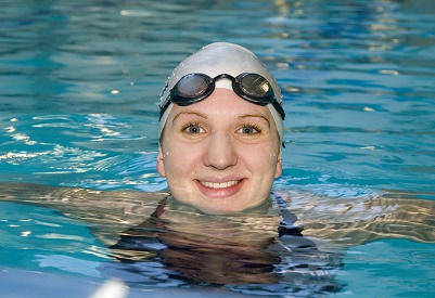 Olympic champion Rebecca Adlington at the Rebecca Adlington Swimming Centre in Mansfield