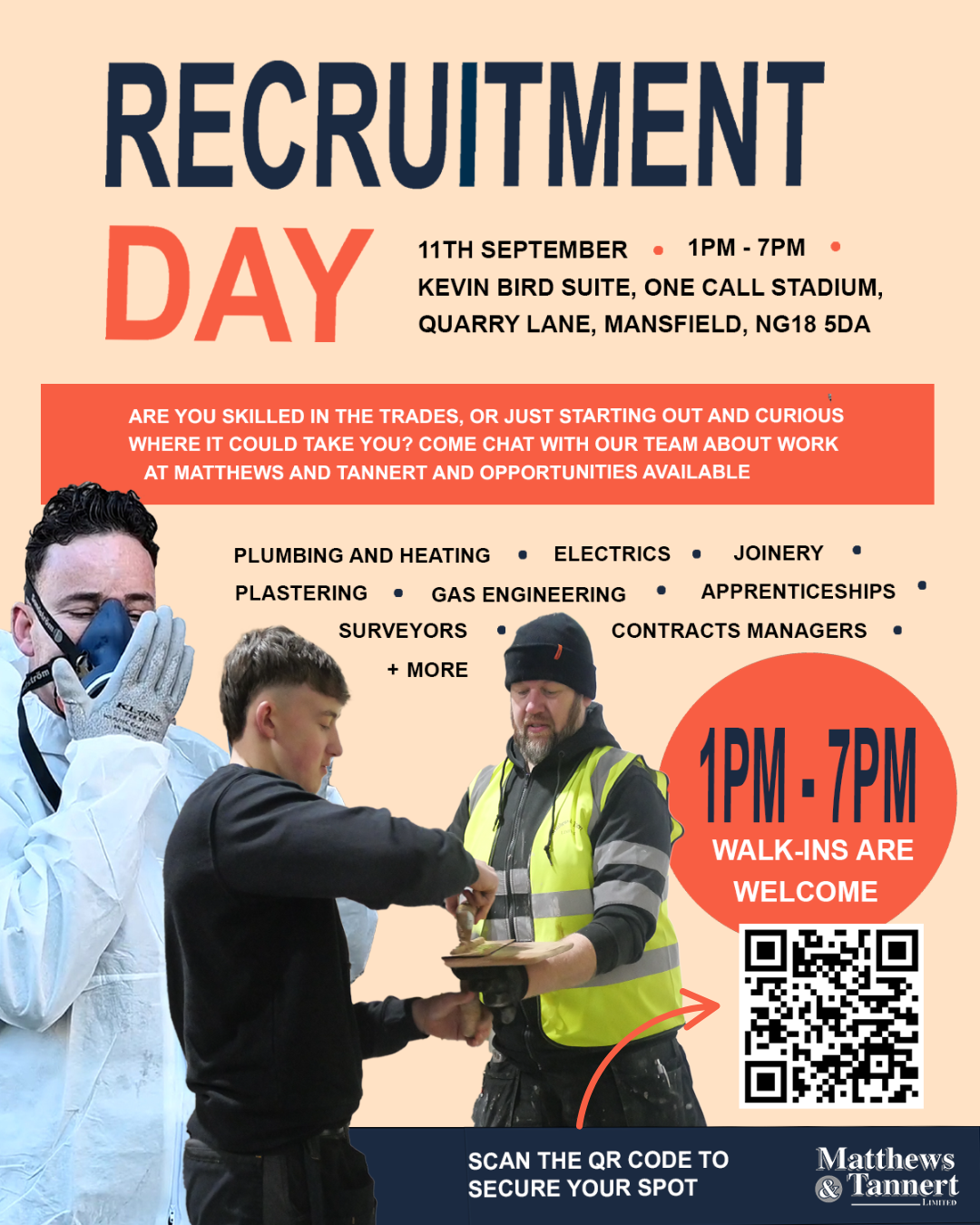 Recruitment day advertisement poster