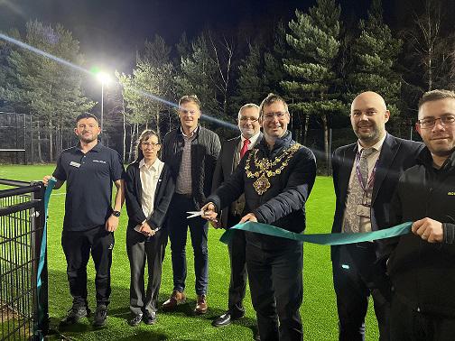 The Mayor and More Leisure representatives open the 4G pitch