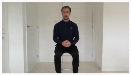 Screenshot from the seventh seated Tai Chi lesson