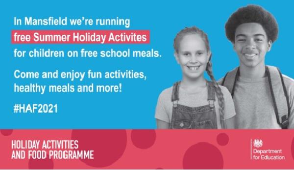 In Mansfield we're running free Summer Holiday Activities