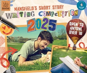 Poster advertising Mansfield's Short Story writing competition
