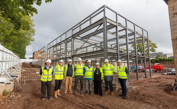 The steel structure of the new tech and skills exchange