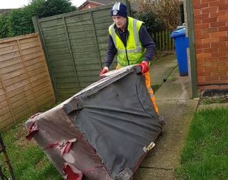 A bulky waste collection as part of a previous Tidy Together campaign