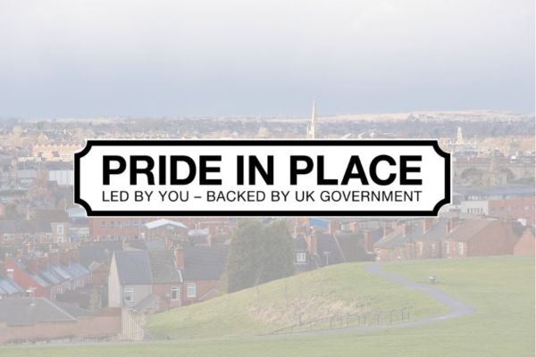 Pride in place text logo