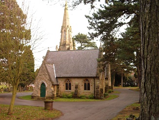 Photo of the Victorian Chapel at Mansfield Cemetery