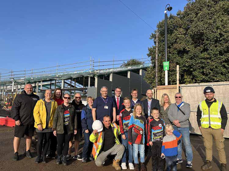 Warsop health hub with community partners warsop wheelies sports4kids and council representatives