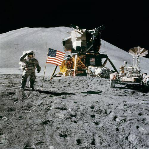 Photo from the 1969 moon landing.