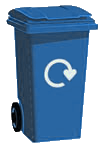 image of recycling waste wheelie bin