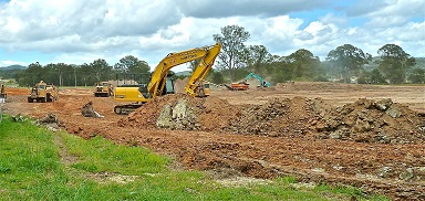 Photo of a building site
