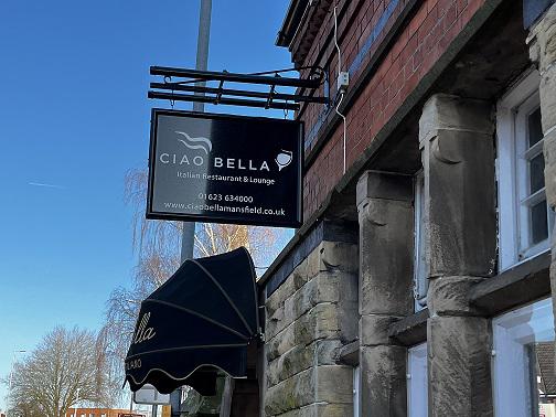 Ciao Bella restaurant in Mansfield